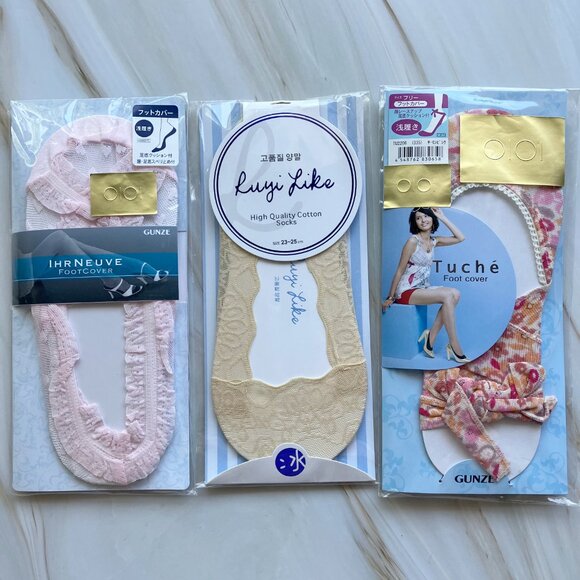 Cute Asian socks/foot covers 🧦 - 5 Pairs - Picture 3 of 11